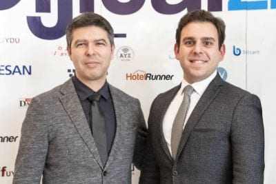 Ali Beklen left Arden Agopyan on the right hotelrunner managing directors source hotelrunner